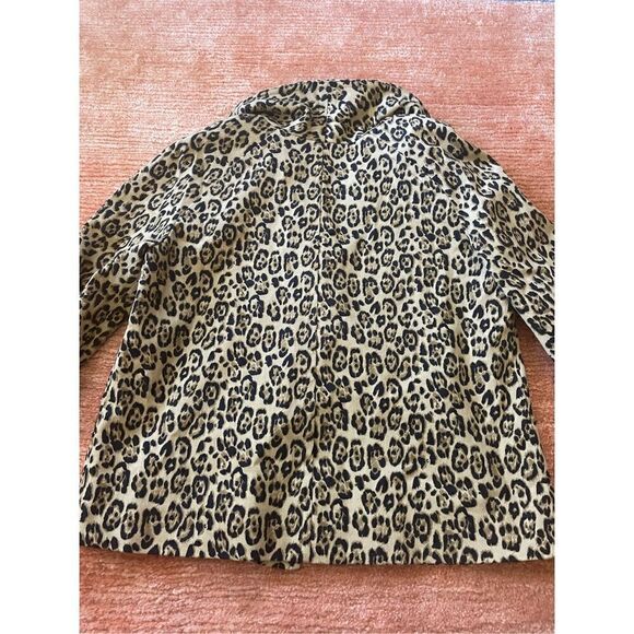 Willi Smith vintage cheetah animal print 3/4 sleeves blazer jacket size 4 - Picture 7 of 7